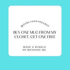 Buy one mug, get a second mug free.